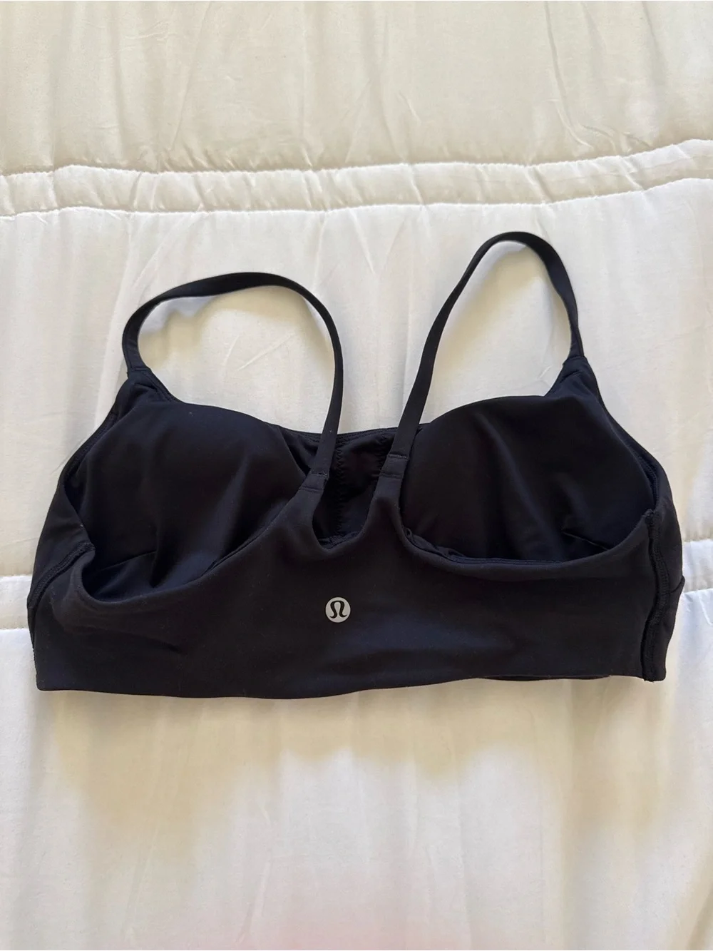 lululemon athletica black sports bra size 8